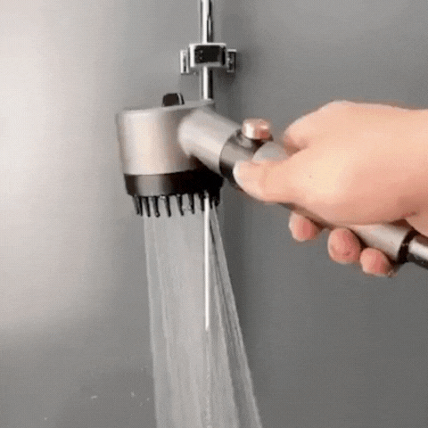 GIF de la ducha Hidraspa Max mostrando el chorro turbo de alta presión